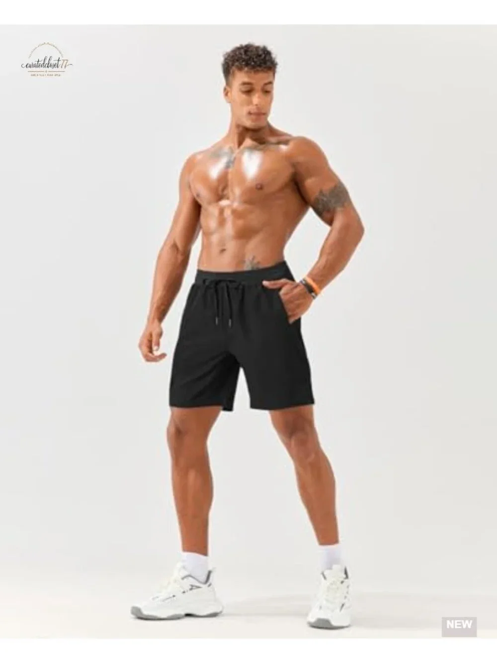 Men's Athletic Running Shorts with Secure Zipper Pockets